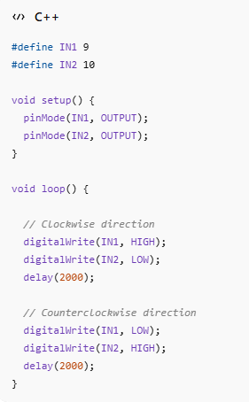 Direction Control Example