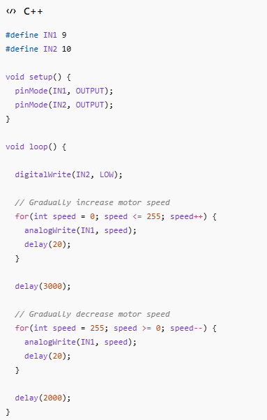 Soft Start Example Using PWM